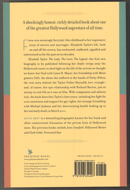 Elizabeth Taylor: The Lady, The Lover, The Legend 1932 - 2011 - The Bookstore
