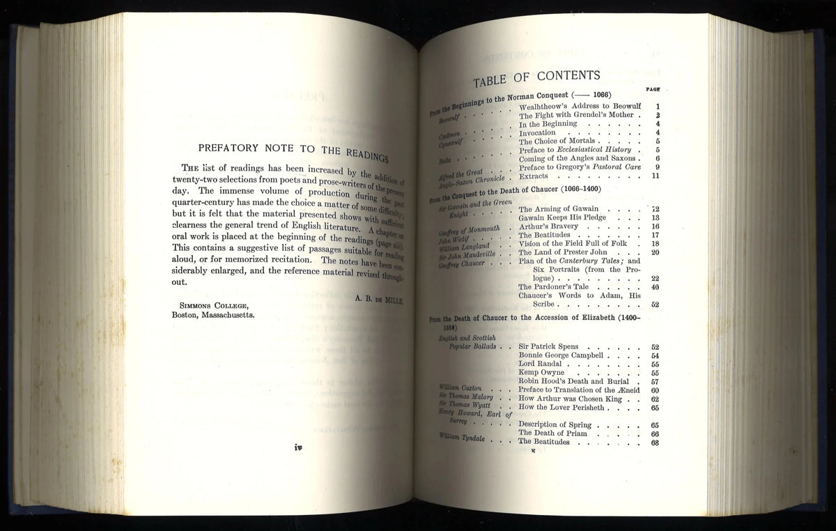 English Literature With Readings: New Edition including Recent Authors (1951) - The Bookstore
