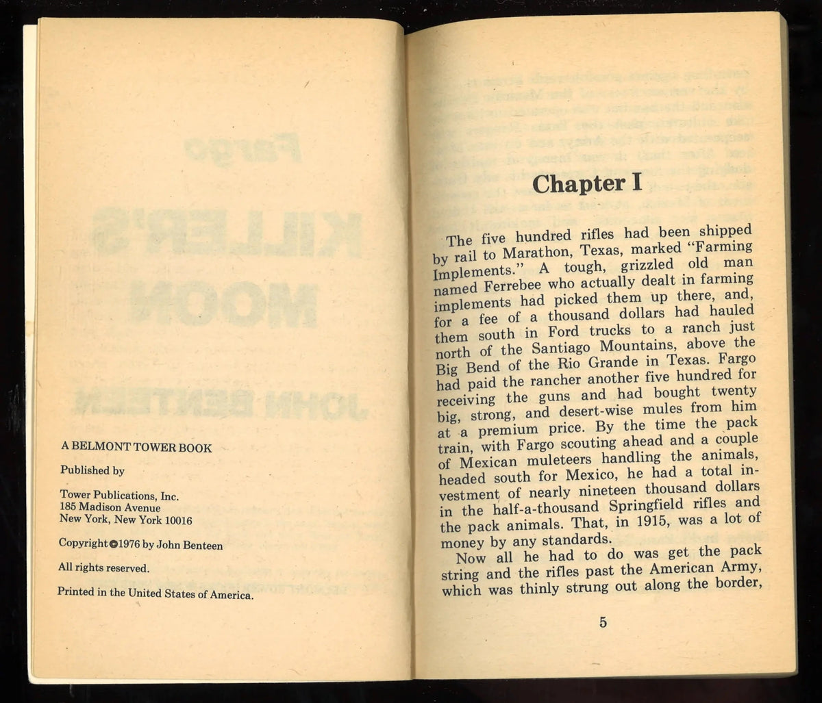 Fargo: Killer's Moon (BT 50970) 1976 - The Bookstore