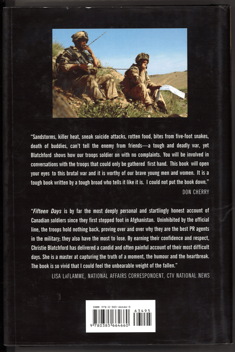 Fifteen Days: Stories of Bravery, Friendship, Life and Death from Inside the New Canadian Army - The Bookstore