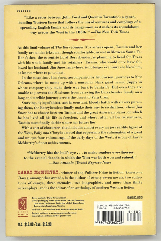 Folly and Glory (The Berrybender Narratives, Vol. 4) - The Bookstore