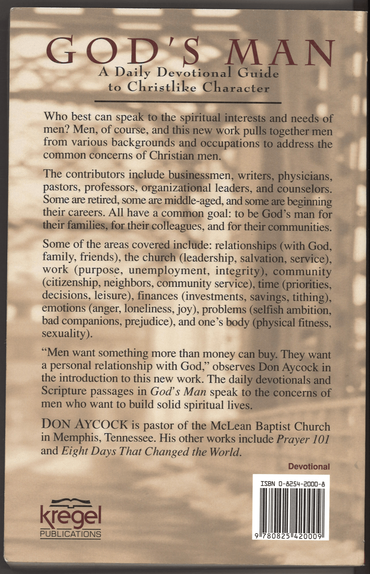 God's Man: A Daily Devotional Guide to Christlike Character - The Bookstore