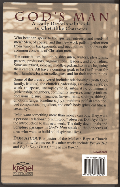 God's Man: A Daily Devotional Guide to Christlike Character - The Bookstore