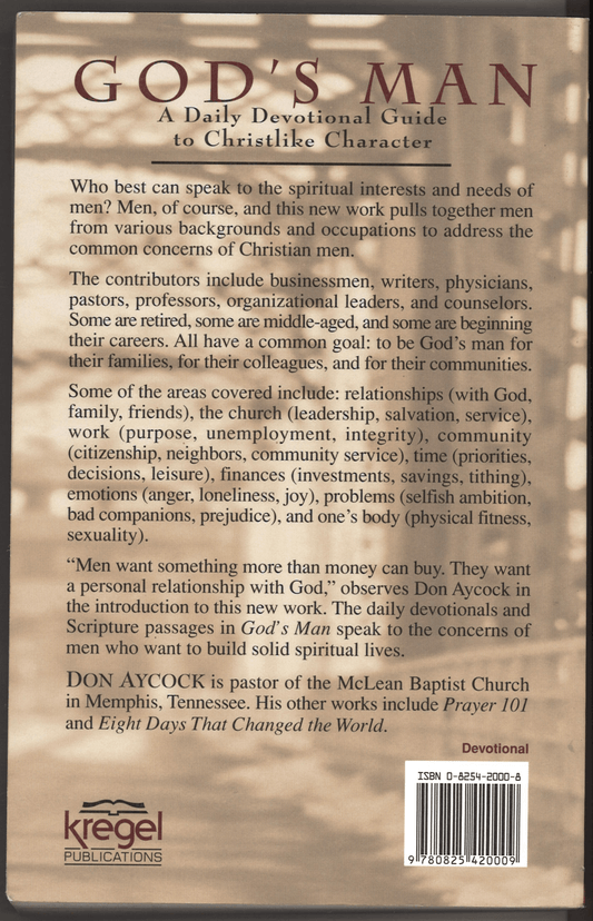 God's Man: A Daily Devotional Guide to Christlike Character - The Bookstore