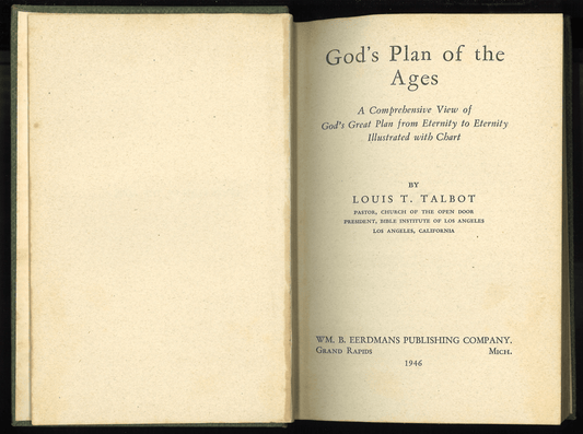 God's Plan of The Ages: From Genesis Through Revelation (1946) - The Bookstore
