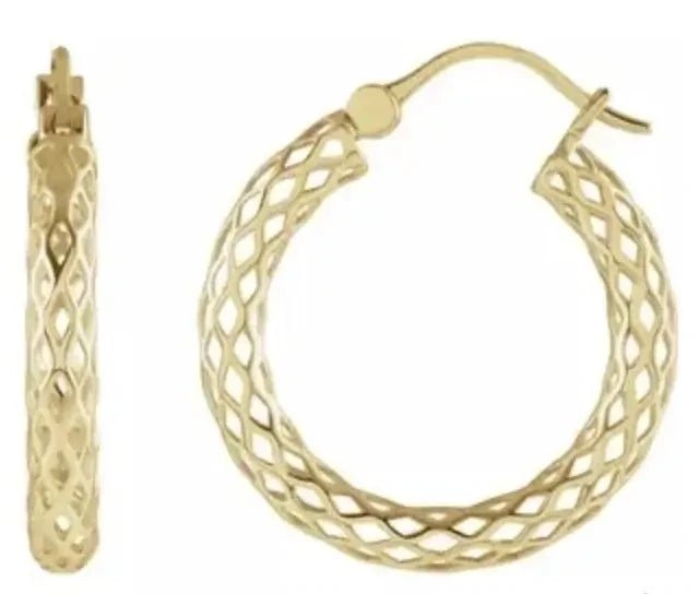Gold 14K Tube Hoop Earrings My Store