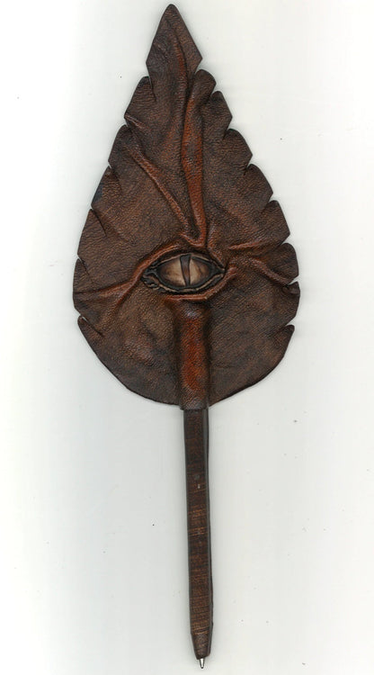 Gothic Handcrafted Leather Pen ML Marcaleather