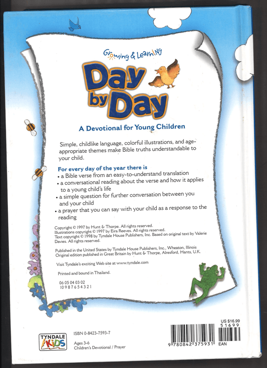 Growing & Learning Day-by-Day: A Devotional for Young Children - The Bookstore