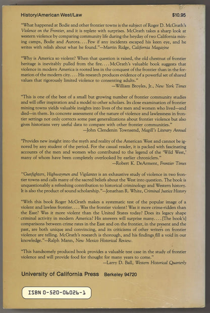 Gunfighters Highwaymen & Vigilantes: Violence on The Frontier - The Bookstore