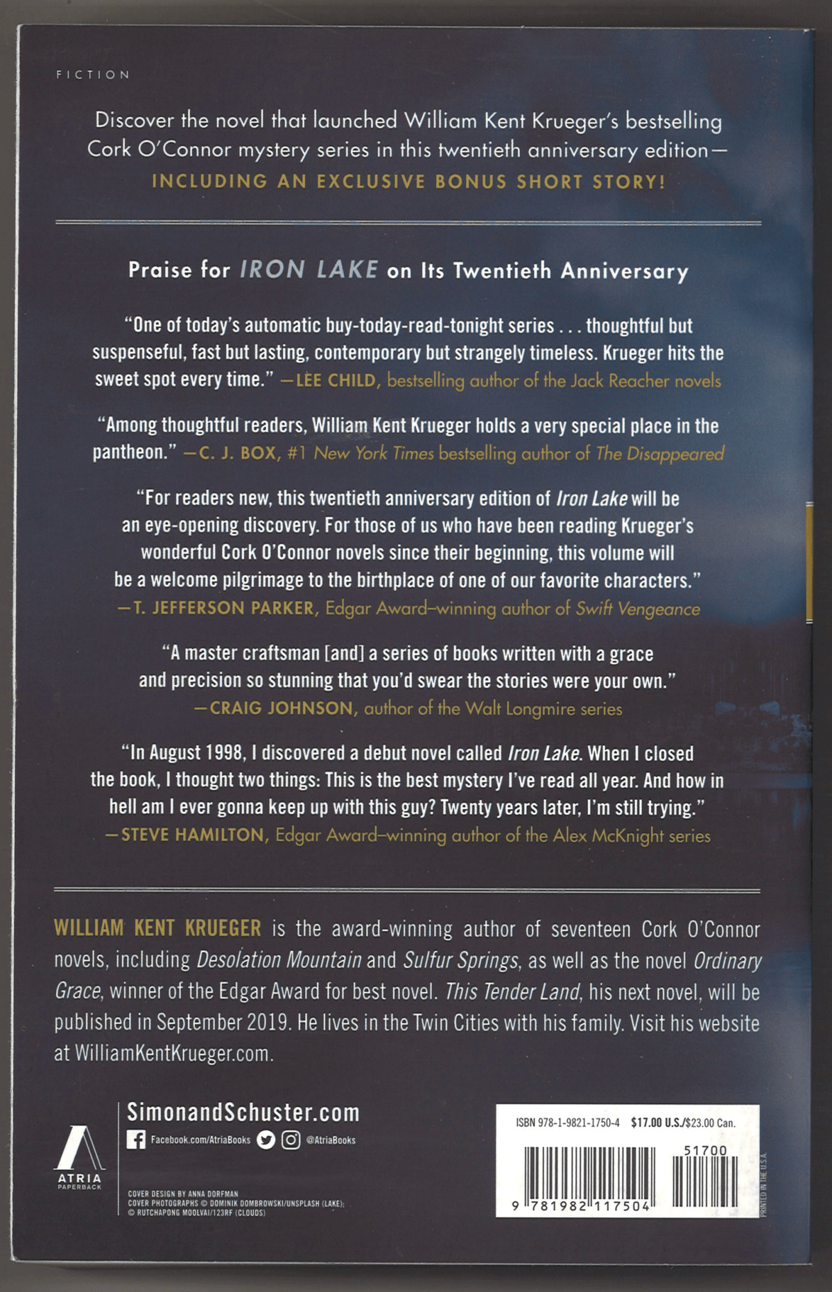 Iron Lake (Cork O'Connor Mystery Series) 20th Anniversary Edition - The Bookstore