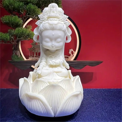 Ivory Fruit Guan Yin Statue - The Bookstore