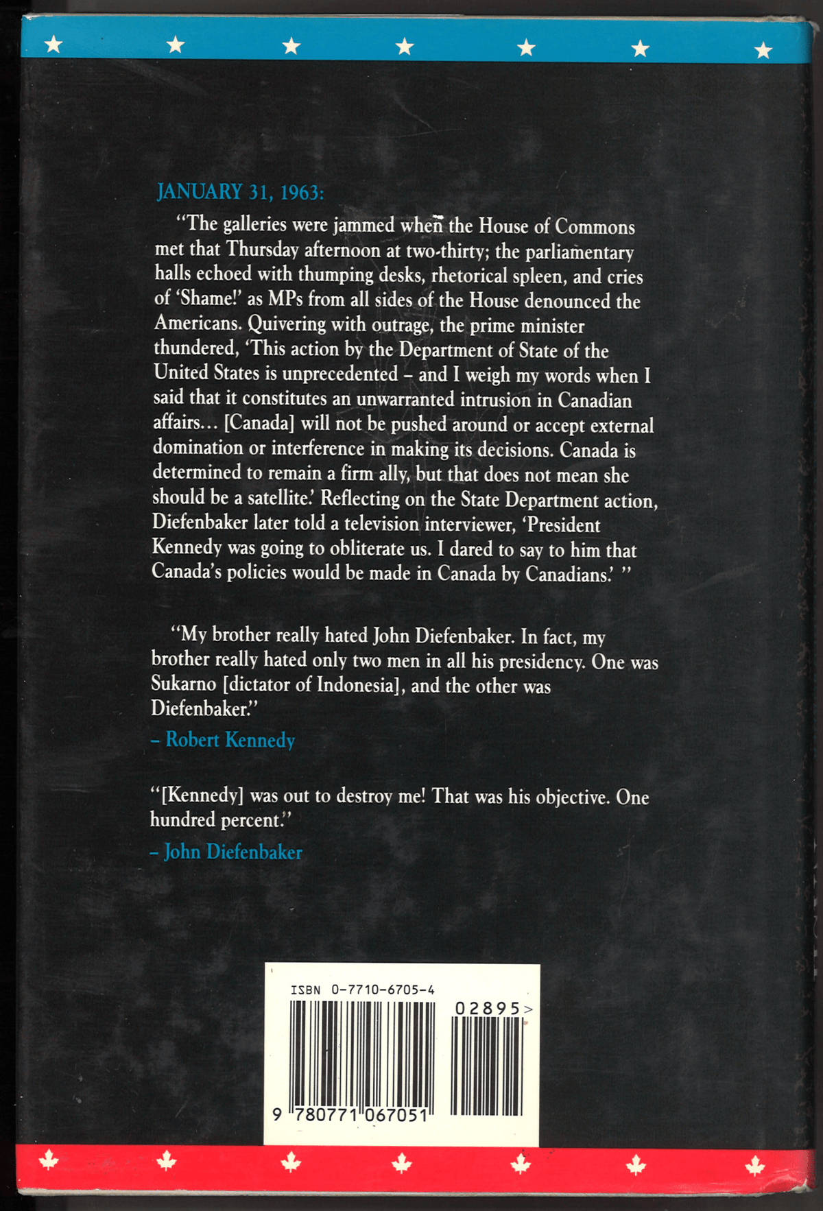 Kennedy and Diefenbaker: Fear and Loathing Across the Undefended Border - The Bookstore