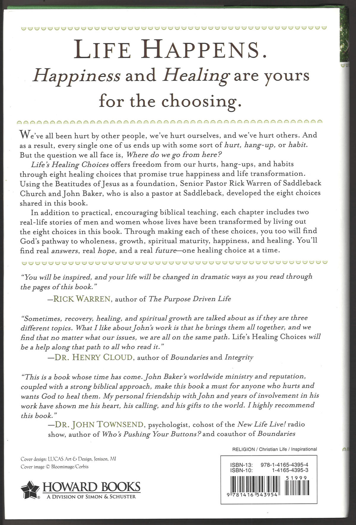 Life's Healing Choices: Freedom from Your Hurts, Hang - ups and Habits - The Bookstore