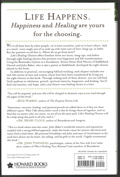 Life's Healing Choices: Freedom from Your Hurts, Hang - ups and Habits - The Bookstore
