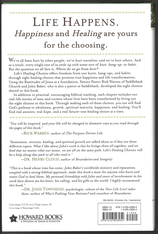 Life's Healing Choices: Freedom from Your Hurts, Hang - ups and Habits - The Bookstore