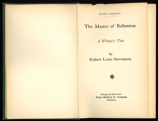 Master of Ballantrae - The Bookstore