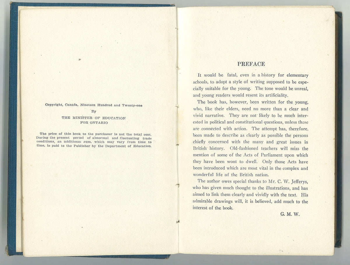 Ontario Public School History of England George M. Wrong M.A.