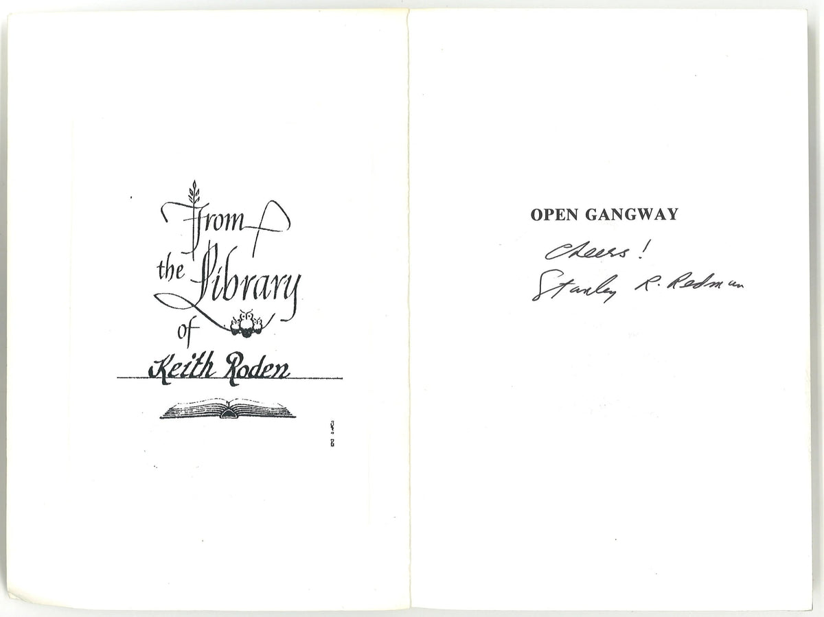 Open Gangway: An account of the Halifax Riots, 1945 (Signed) Stanley R. Redman