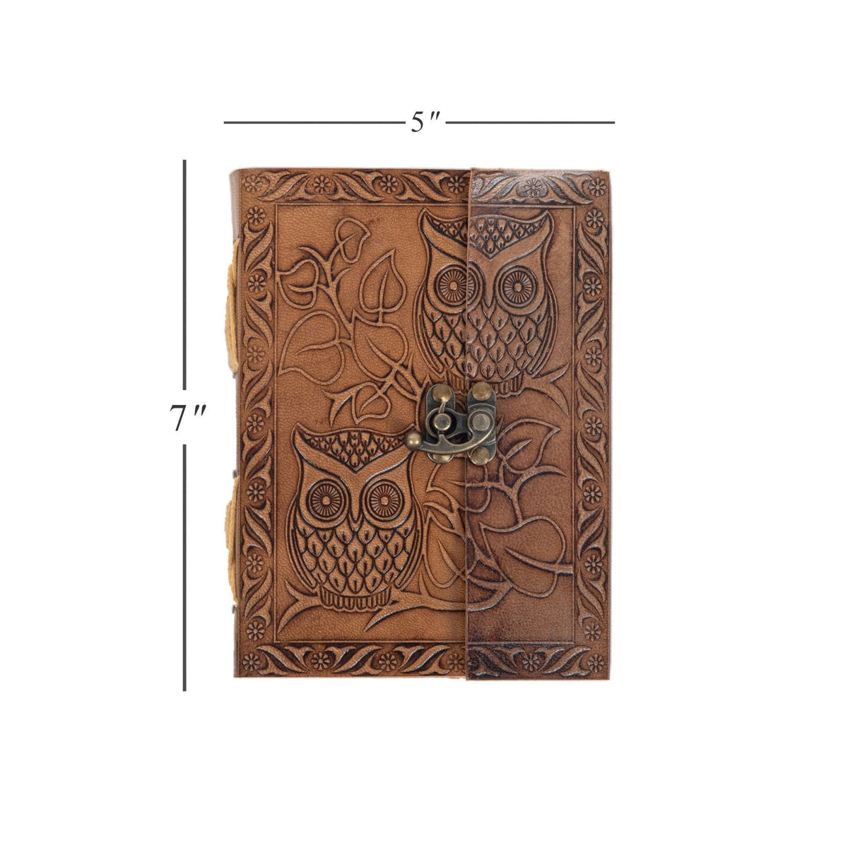 Owl Embossed Leather Journal R K Handicrafts and Exporters