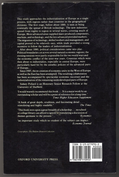 Peaceful Conquest: The Industrialization of Europe, 1760 - 1970 - The Bookstore