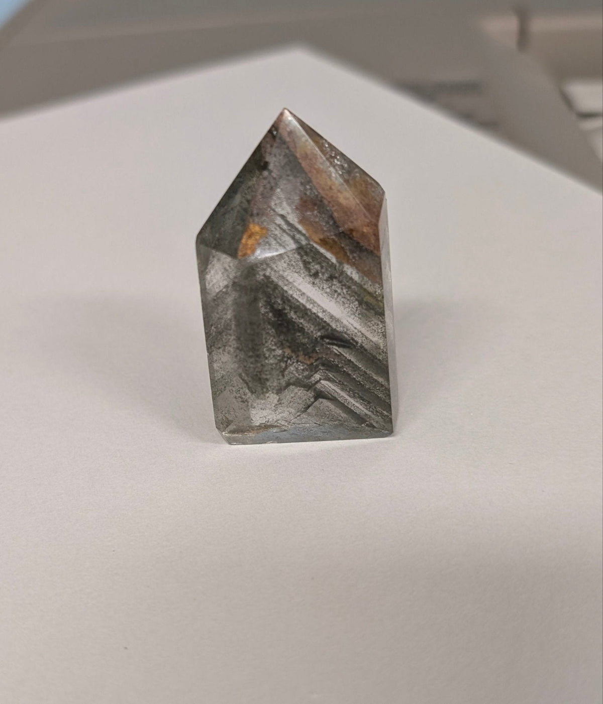 Phantom Chlorite Shaman Quartz Obelisk Stonebridge Imports