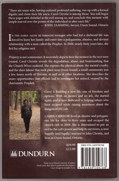 Property: The True Story of a Polygamous Church Wife - The Bookstore