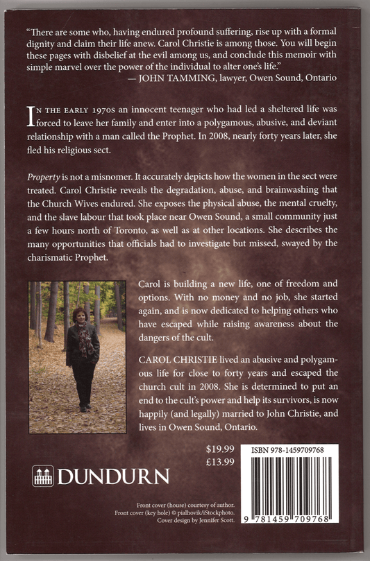 Property: The True Story of a Polygamous Church Wife - The Bookstore