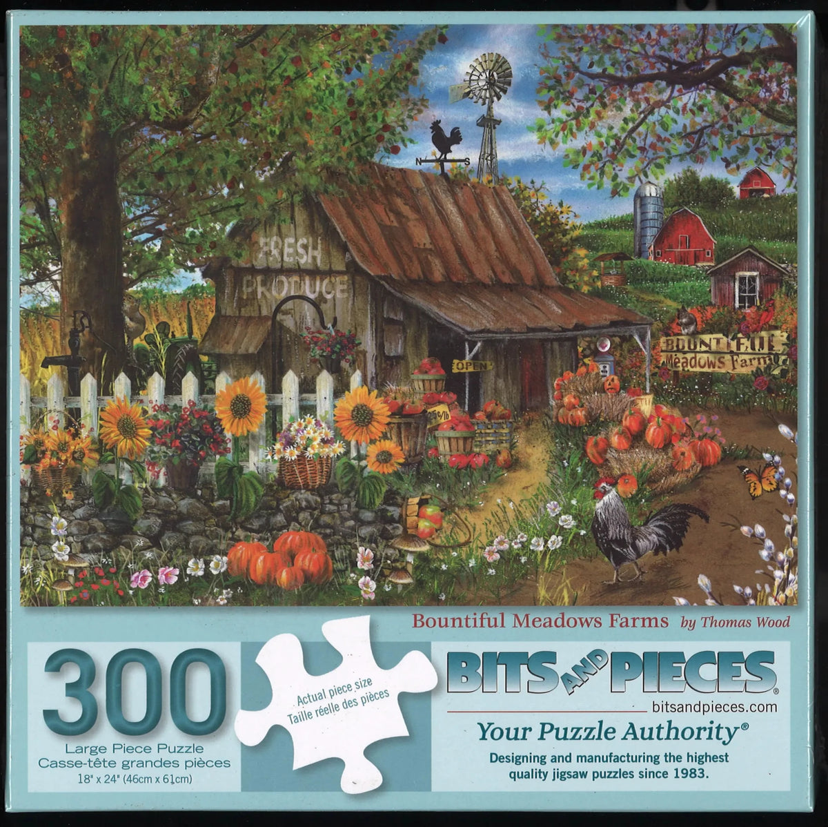 Puzzle: Bountiful Meadows Farms - Thomas Wood (300pcs) - The Bookstore
