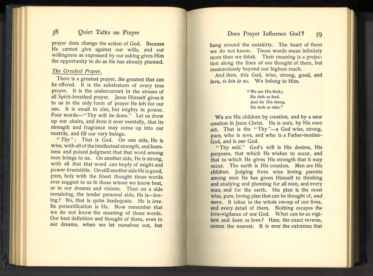 Quiet Talks on Prayer (circa 1942-1945) - The Bookstore
