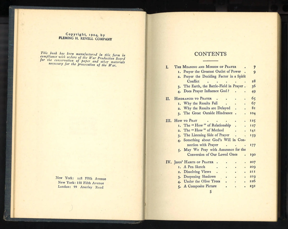 Quiet Talks on Prayer (circa 1942-1945) - The Bookstore