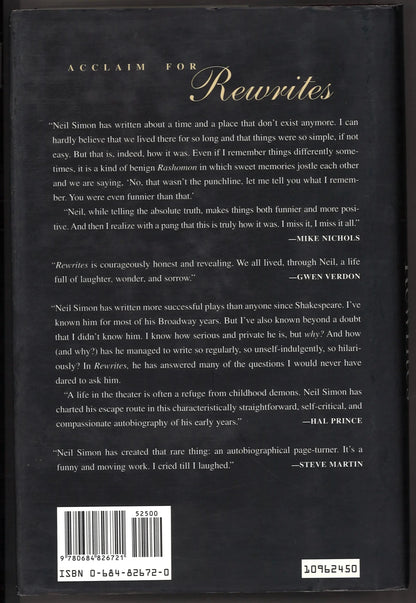 Rewrites: A Memoir - The Bookstore