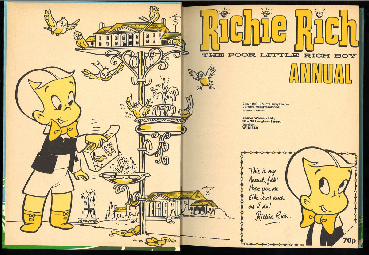 Richie Rich Annual featuring Little Dot and Little Lotta (1973) - The Bookstore