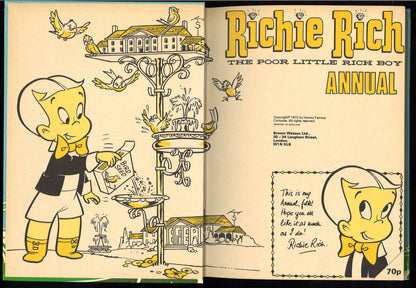 Richie Rich Annual featuring Little Dot and Little Lotta (1973) - The Bookstore