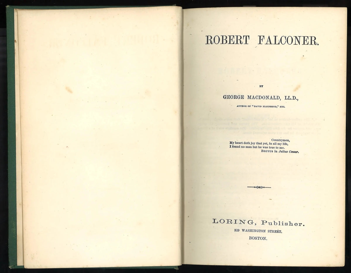 Robert Falconer - The Bookstore