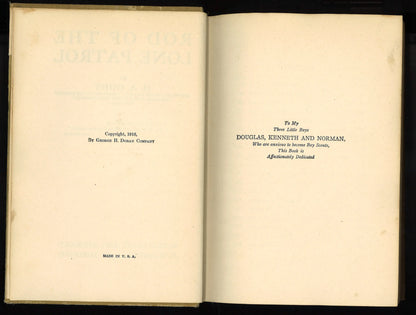 Rod of the Lone Patrol by H. A. Cody – 1916 Canadian Edition