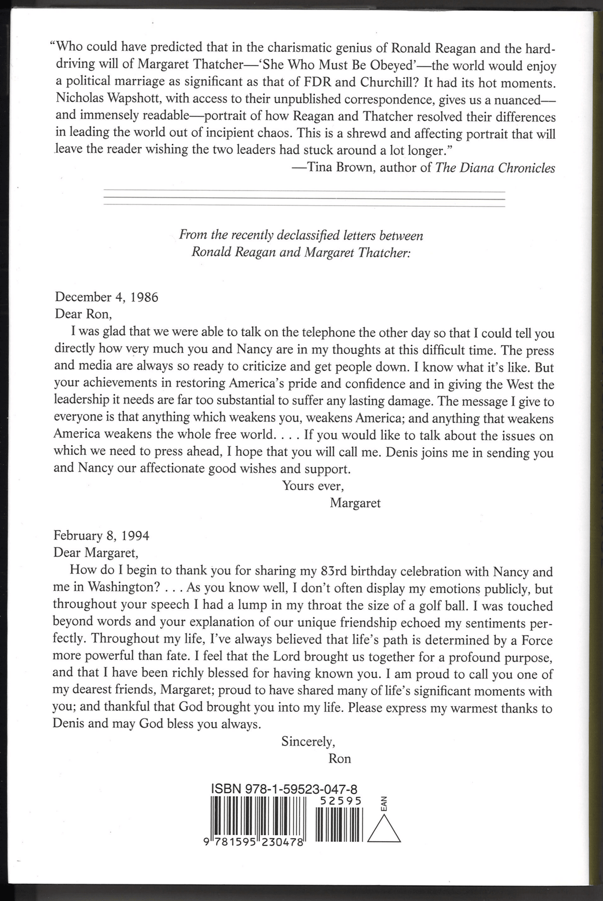 Ronald Reagan and Margaret Thatcher: A Political Marriage - The Bookstore