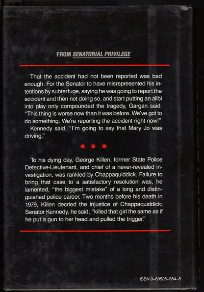 Senatorial Privilege: The Chappaquiddick Cover-Up