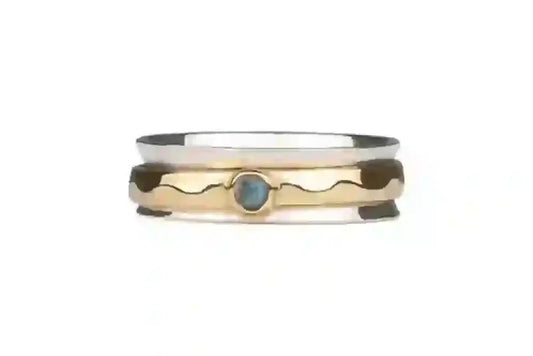 Teacher's Ring Sterling Silver Meditation Spinner Ring My Store