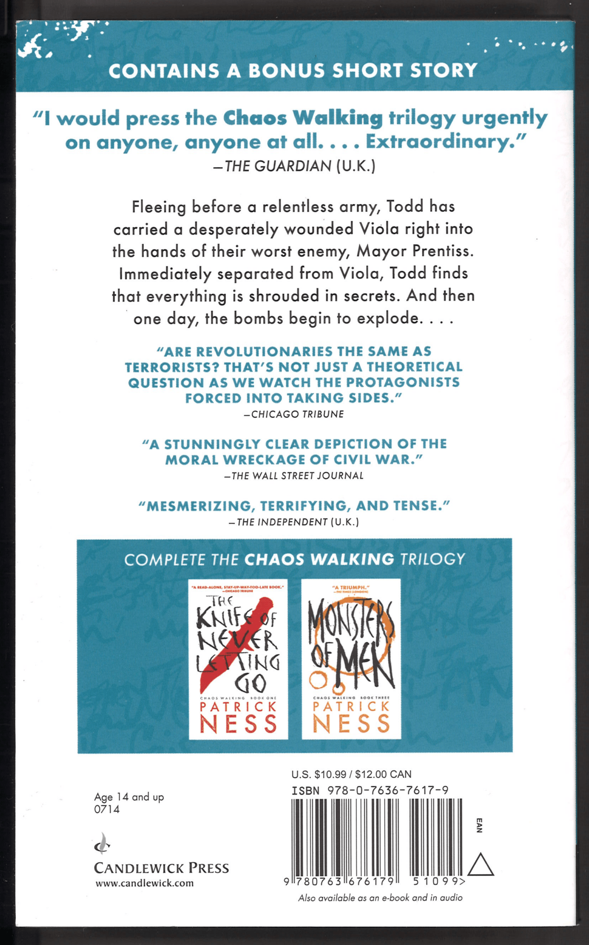 The Ask and the Answer: With Bonus Short Story (Chaos Walking) - The Bookstore