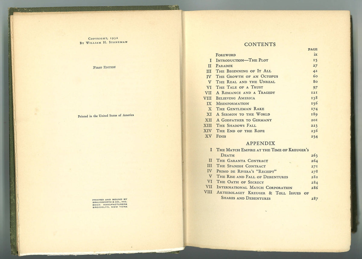 The Life and Death of Ivar Kreuger William H. Stoneman