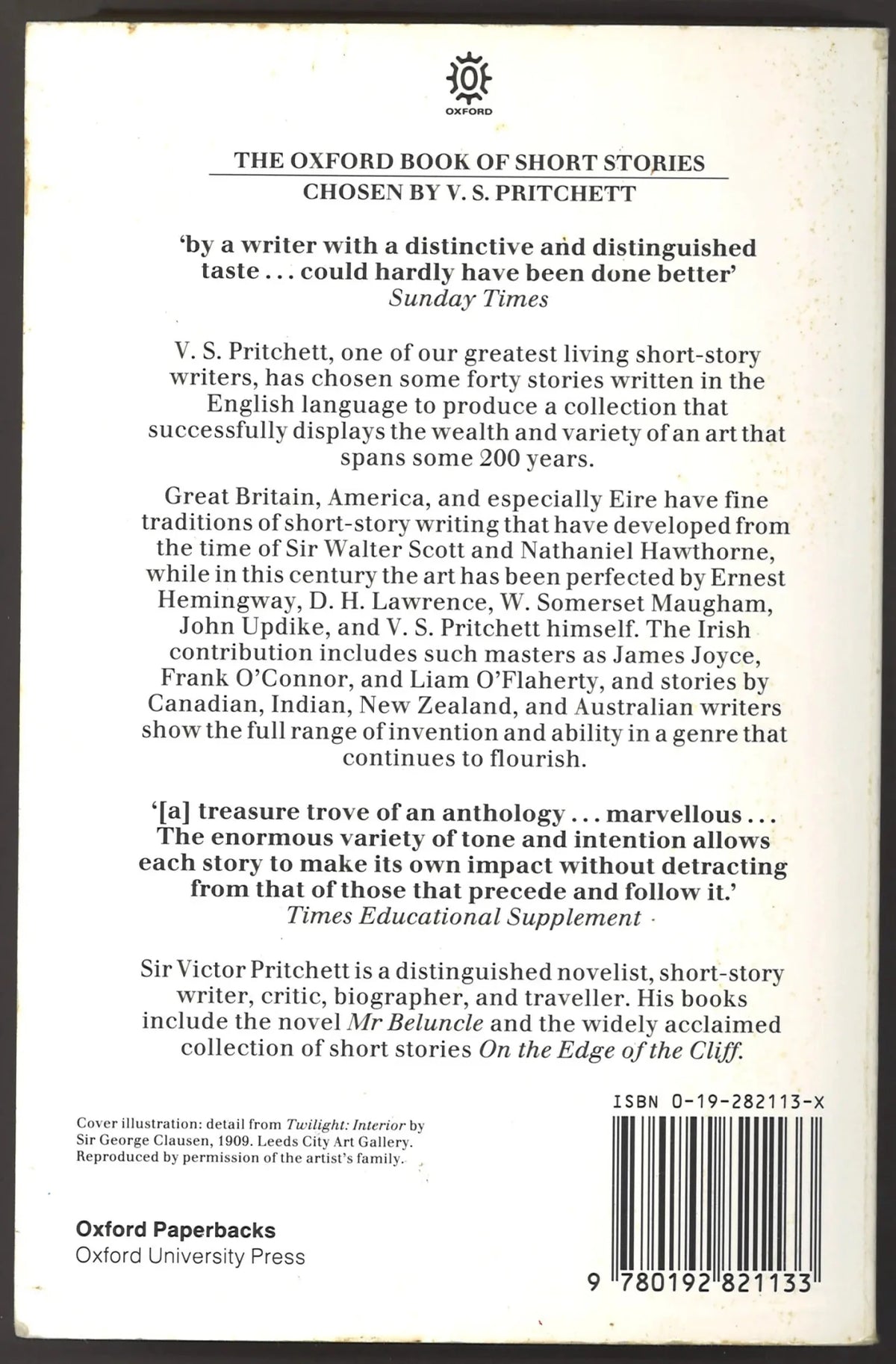 The Oxford Book of Short Stories - The Bookstore