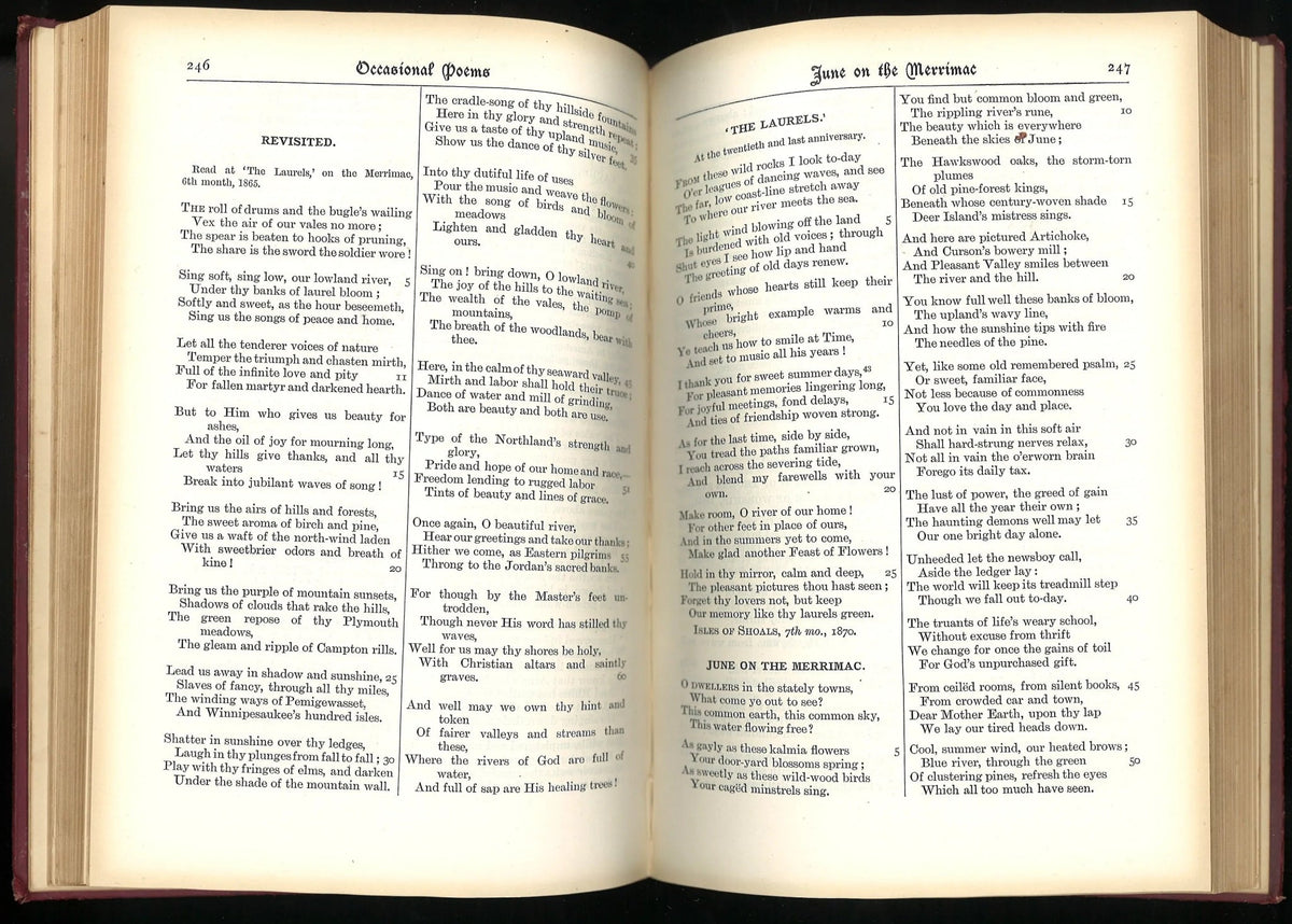 The Poetical Works of John Greenleaf Whittier My Store