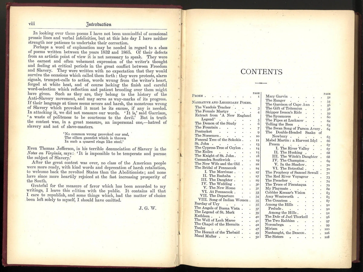 The Poetical Works of John Greenleaf Whittier My Store