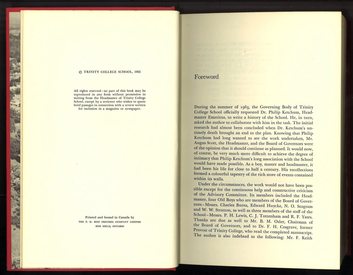 The School on The Hill: Trinity College School 1865 - 1965 - The Bookstore