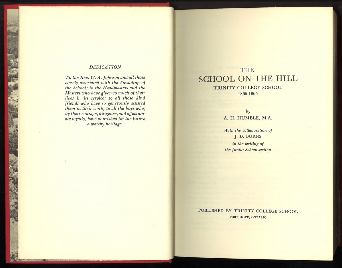 The School on The Hill: Trinity College School 1865 - 1965 - The Bookstore