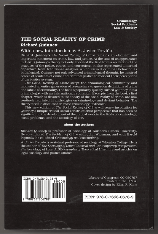 The Social Reality of Crime - The Bookstore