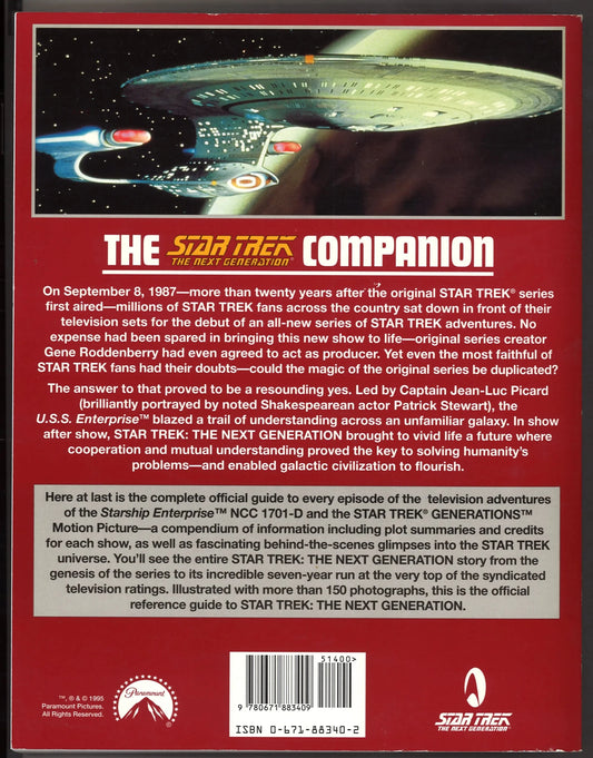 The Star Trek The Next Generation® Companion - The Bookstore