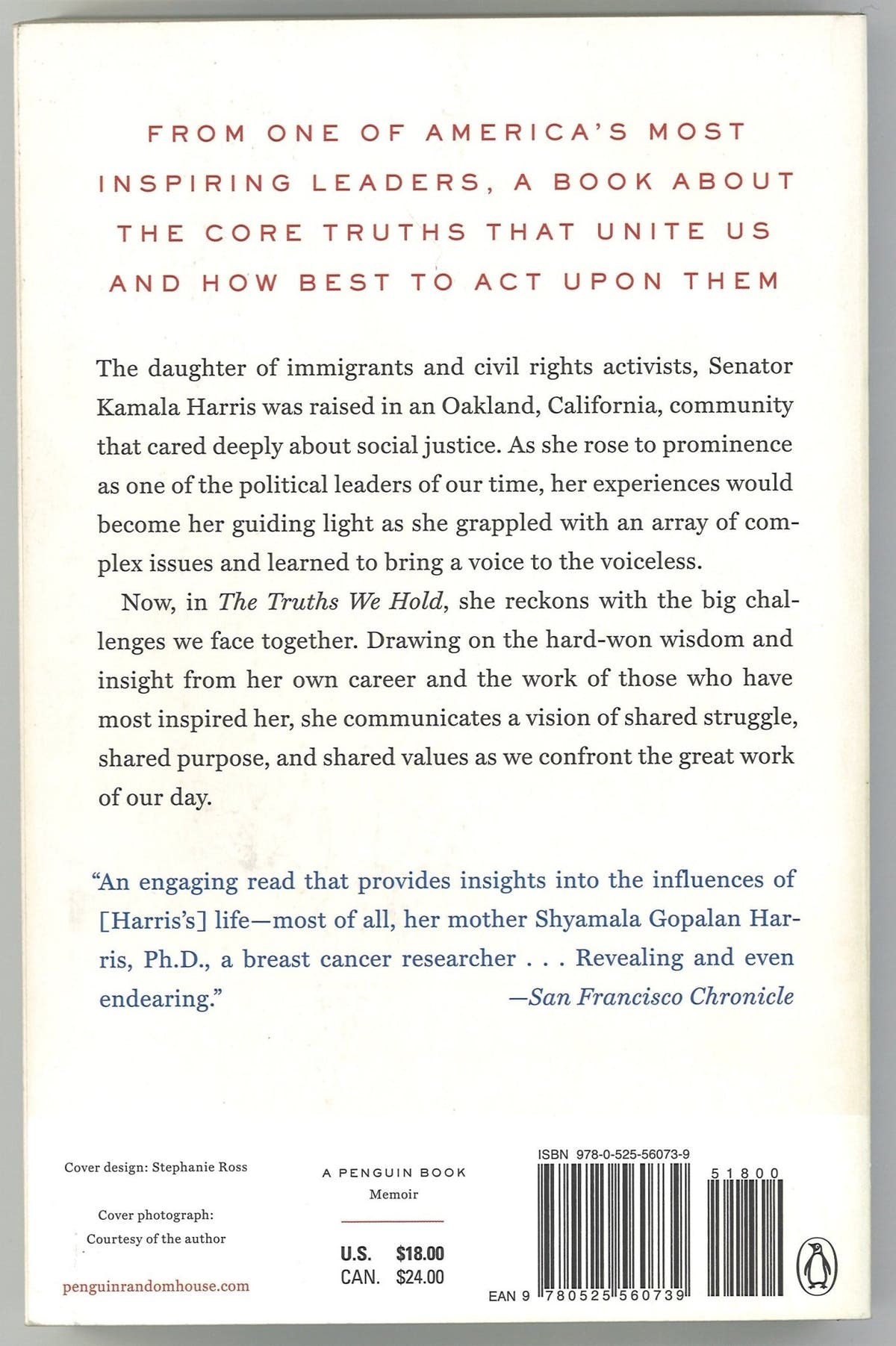 The Truths We Hold: An American Journey - The Bookstore