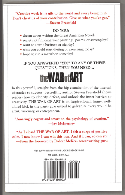 The War of Art: Break Through the Blocks and Win Your Inner Creative Battles - The Bookstore