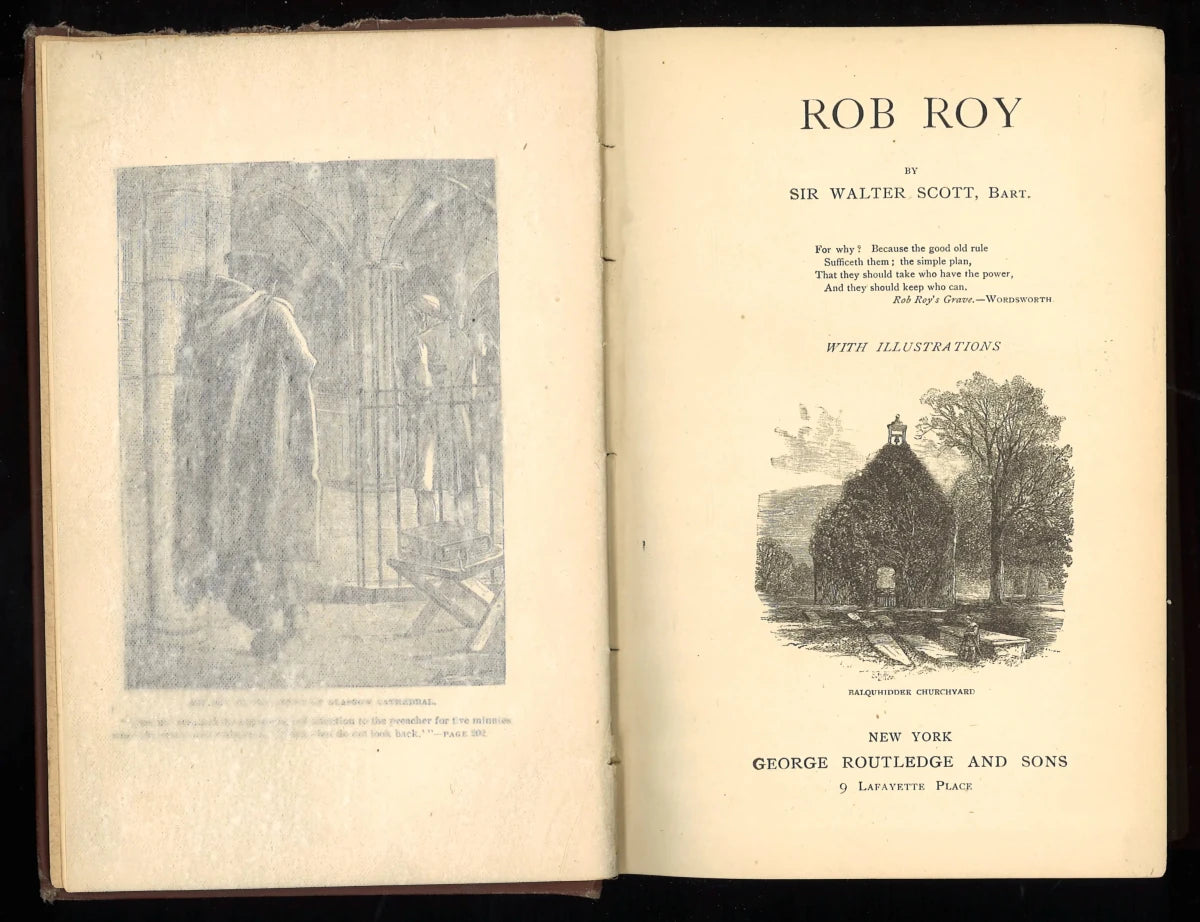 The Waverley Novels – Kenilworth Edition: Rob Roy and Old Mortality (1890) - The Bookstore